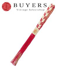 【中古】未使用 帯締め 正絹(金銀糸除く) ピンク ホワイト ゴールド 平組紐 小物 和装 呉服 和服 きもの レディース 女性