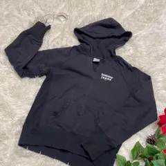 【tommy Jeans】パーカー XS 子供　黒　トミー　フード付き　ロゴ入り