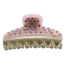 アレクサンドルドゥパリ Alexandre De Paris JOIE DE VIVRE ヴァンドームクリップ ロゴ ピンク ゴールド色のサムネイル