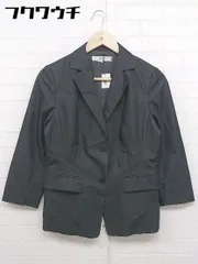 ◇ 23区 ニジュウサンク 2B 長袖 テーラードジャケット サイズ38 ダークグレー レディース  【中古】 【1108120000937】