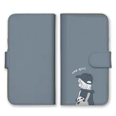 iPhone14ProMax ケース 手帳型 アイフォン14 プロマックス スマホケース 携帯ケース キャップ キャップ女子 女の子 韓国 イラスト 可愛い かわいい パンダ くすみカラー カーキ カラー04