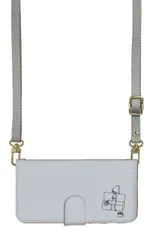 Galaxy S23 SC-51D SCG19 ケース 手帳型 ギャラクシーS23 スマホケース スマホショルダー レザー ストラップ サ活 サウナ イラスト おしゃれ シンプル かわいい 調節可能 130cm  カラー06