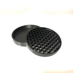 受け皿　1個　黒 【シンプル】【90mm】/ 3Dプリンター受け皿 円形