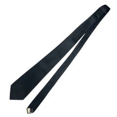 ◆中古品◆ KINDWEAR カインドウェア シルク 絹 100% 礼服用 ネクタイ ブラック 黒 メンズ 全長138cm 本体のみ V89384NA