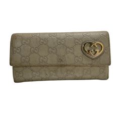 2272 GUCCI グッチ 長財布 GG シマレザー ハートロゴ ベージュ 2272 GUCCI グッチ 長財布 GG シマレザー ハートロゴ ベージュ - メルカリ