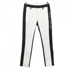 デサントゴルフ パンツ 黒×白 バイカラー 裏微起毛 中田英寿