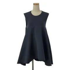 ヨーコチャンフレアポイントヘムブラウスブルー23年製定価7.7