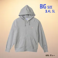 種類3：オックスフォードグレー/5L チャンピオン champion ビッグサイズ  フルジップパーカー スウェット3L 4L 5L C3-Y137L