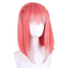 【在庫処分】カツラ ツインテール 耐熱 ロング 変装用ウィッグ コスチューム小物 メッシュ パーティー 白 ハロウィン ピンク 仮装 中野二乃 文化祭 イベント ウィッグ cosplay コスプレ wig LAOBAO (中野二乃)