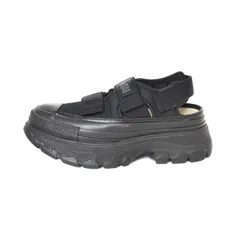 【中古】コンバース CONVERSE ALL STAR TREKWAVE SANDAL OX サンダル 厚底 23.5cm 黒 ブラックモノクローム 1SD840