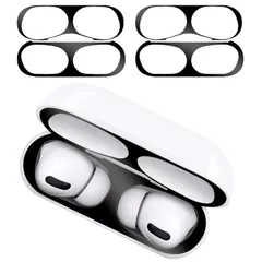 新品 YAODLE AirPods Pro 2 ダストガード airpods Pro(2023/2022)シール金属汚れ防止 エアーポッズ プロ エアーポッズ ガードカバー 極薄18K メッキ 埃 ほこり 砂鉄 侵入防止 防塵(2セット&ブラック)
