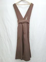 ◇ HARE ハレ サス付き ワイド フレアパンツ サイズS ブラウン レディース P  【1406180042868】