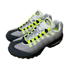 定価：24200円 NIKE Air Max 95 OG Big Bubble "Neon Yellow" (2025) HM4740-001 グレー×ネオンイエロー 27cm