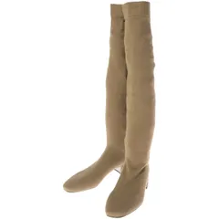 RENE CAOVILLA レネ カオヴィラ ビジューヒール ソックスブーツ  ベージュ 37