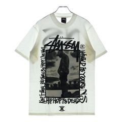 STUSSY (ステューシー) ×NEXUS7 ×NAS ネクサスセブン ×ナズ フォトプリント 半袖クルーネックTシャツカットソー ホワイト