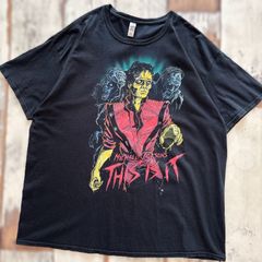 希少　マイケルジャクソン スリラー　THIS IS IT プリントTシャツ XL 黒 ブラック 古着