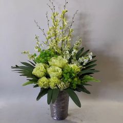 グリーン系MIX・約高80×幅50 （造花）光触媒コーティング
