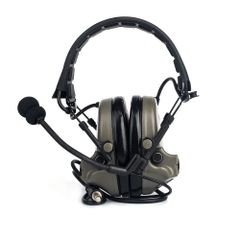 ノイズ除去、音ピックアップ機能 サバゲーの用ヘッドセット装備 タクティカルヘッドセット C2 (FG) WADSN