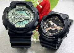恋人たちのGショックペアウオッチ G-SHOCK BABY-G  ペア腕時計 カシオ 2本セット アナデジ GA-110CD-1A3JF BA-110RG-1AJF 手書きします クリスマス  誕生日 御祝い還暦 銀婚式 結婚記念日 婚約　人気  婚約　夫婦