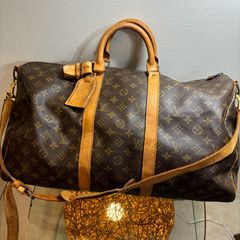 ΩNA3602 大人気！ LOUIS VUITTON ルイヴィトン キーポルバンドリエール50 M41416 モノグラム ボストンバッグ ショルダーバッグ ブラウン