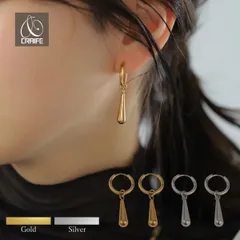 ピアス サージカルステンレス 金属アレルギー対応 18Kコーティング 2WAY ドロップ レディース 大人 モダン シンプル かわいい エレガント ジュエリー ゴールド シルバー 送料無料 プチプライス高見え CRAIFE