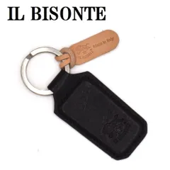 イルビゾンテ IL BISONTE SKH143 BK116 キーリング キーホルダー キーケース レザー メンズ レディース ブラック