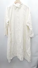 ◇ niko and … ニコアンド 長袖 膝下丈 ワンピース サイズF ホワイト系 レディース E  【1408060000845】