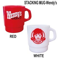 STACKING MUG-Wendy's　UT000319　プラスチック製スタッキングマグ　ウェンディーズ　アメリカン雑貨 