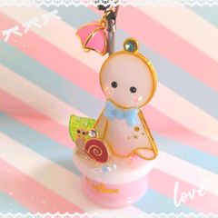 ☆てるてる坊主のメモスタンド☆　ピンク