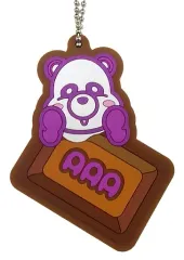 【中古】キーホルダー・マスコット(女性) 宇野実彩子(パープル) ラバーチャーム 「一番くじ AAA え～パンダ 第3弾」 J賞