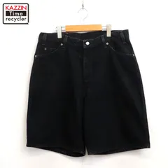 90s vintage Levi's 560 ブラック デニム ショートパンツ メンズ Lサイズ相当