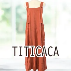 USED TITICACA ツイルフレアジャンスカ オレンジ サイズ レディース チチカカ