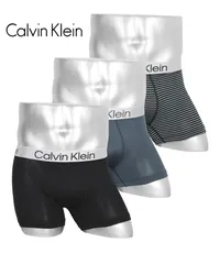 カルバンクライン ボクサーパンツ メンズ セット 3枚 前閉じ 下着 Calvin Klein ck ローライズ s m l xl ボーダーブラックセット 正規品 新品 男性 509743