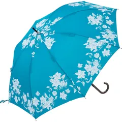☆ リリーブルー ☆ さかさかさ ジャンプ傘 60cm 逆さ傘 長傘 ジャンプ傘 傘 かさ 60cm 雨傘 アンブレラ グラスファイバー 無地 シンプル パイピング さかさかさ SAKASAKASA 通勤 通学 レディース雨傘 メンズ雨傘 男女兼用雨傘のサムネイル