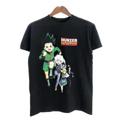 HUNTER×HUNTER ハンターハンター 半袖Ｔシャツ アニメ キャラクター ブラック(メンズ MEDIUM)中古 古着 T8368のサムネイル
