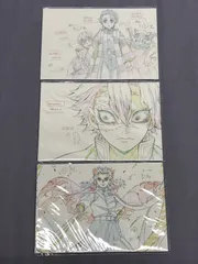 【未開封品】劇場版 鬼滅の刃 無限列車編 原画ポストカードセット A.B.C 3点セット　810 Demon Slayer