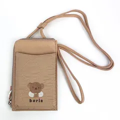 ミッフィー miffy ボリス キルティングシリーズ ショルダーポーチ ブラウン スマホケース