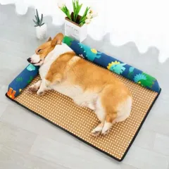 ☆猫用ベッド ハウス ペットベッド 犬 猫 ペット ベッド  洗える 夏 冷感 夏用 接触冷感 涼しい 枕 まくらのサムネイル