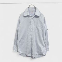【訳アリ】【SUN MOTOYAMA】『Yシャツ』[ビジネスシャツ] 長袖 ストライプ ブルー系 (M～L) 商品A2345 管理D
