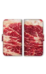 Google Pixel 10/10Pro ケース 手帳型 グーグルピクセル10/10プロ スマホケース 携帯ケース 肉 生肉 ステーキ 牛肉 豚肉 ミンチ おもしろい 面白 ジョーク パロディ 写真 カラー09