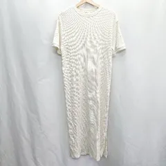◇ Discoat ディスコート 半袖 ロング ワンピース サイズM ホワイト系 レディース E  【1407020024730】