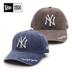 ニューエラ【ＮＥＷ ＥＲＡ】9THIRTY MLB Visor Logo ニューヨーク・ヤンキース アシッドウォッシュ キャップ 帽子 ユニセックス