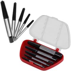 新品 ネジ抽出器セット 5本セット 抽出器 潰れたネジ取り ネジ抜き取り器 ボルト抜き 修理用 耐久性 炭素鋼 ネジはずし 5種類 ビス頭抜く 簡単に取り出 折れたボルト抜き修理用専用工具 軽量 持ち運び 収納ケース付属