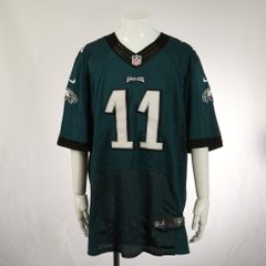 ナイキ アメフト NFL EAGLES イーグルス ユニフォーム WENTZ カーソン・ウェンツ 選手 17番 半袖 Tシャツ ERM 0704-R9【中古】