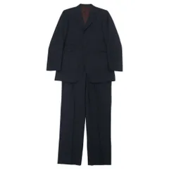 BURBERRY BLACK LABEL 3B スーツ セットアップ 42R ブラック ストライプ ウール SUPER 100's 羊毛 日本製