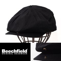 ニュースボーイ 帽子 Beechfield ビーチフィールド Newsboy cap ブラック BC624-LXL-BK キャスケット ハンチング イギリス ブランド