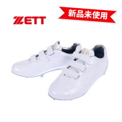 【新品未使用】ZETT BSR2207WMB-1111 野球スパイク 埋込みスパイク ウイニングロードWMB ホワイト