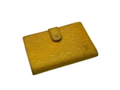 ▽LOUIS VUITTON  ルイヴィトン  ポルトモネ ヴィエノワ イエロー  がま口  二つ折り財布  M63249  00759