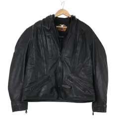 HARLEY DAVIDSON ハーレーダビッドソン ライダースジャケット レザージャケット ブラック (レディース XL) 中古 古着 A3207のサムネイル
