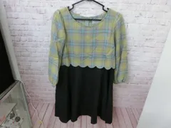 【TAKA48-06】◇Anatelier アナトリエ チェック柄ワンピース レディース サイズ36